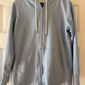 GAP Vintage Soft Classic Full-Zip Hoodie - Beach Blue